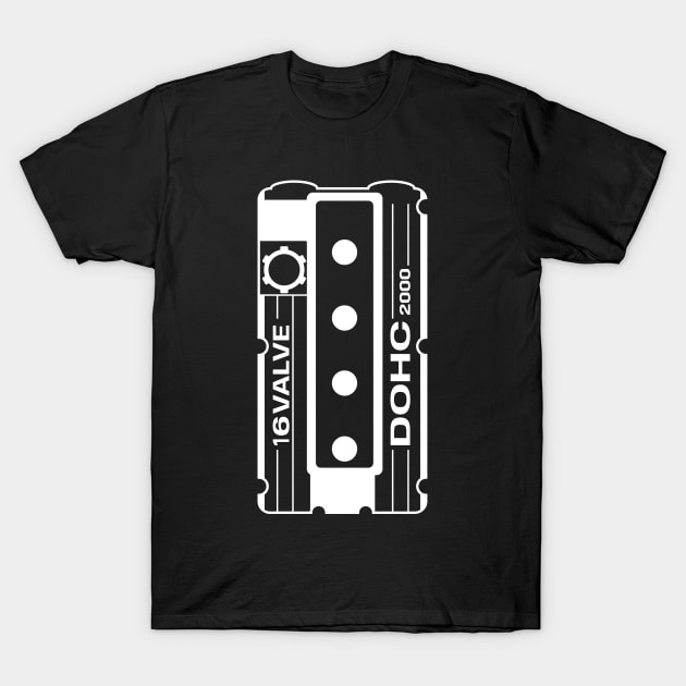 Valve Cover 4G63 T-Shirt by GoldenTuners